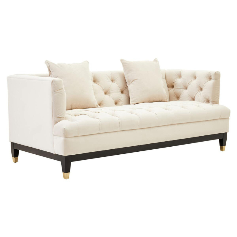 Sefira 2 Seat Ivory Fabric Sofa – Modern Elegance & Everyday Comfort | Luxe Living Furniture
