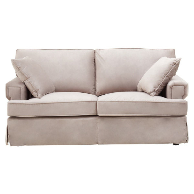 Ralph Two Seat Mink Velvet Sofa – Modern Elegance & Plush Comfort | Luxe Living Furniture