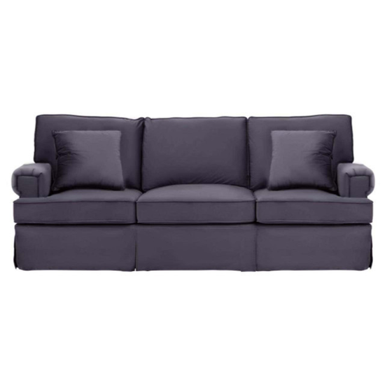 Ralph Three Seat Black Velvet Sofa – Sleek Modern Design & Luxurious Comfort | Luxe Living Furniture