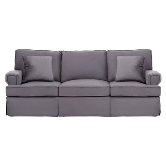 Ralph Three Seat Grey Velvet Sofa – Modern Luxury & Elegant Comfort | Luxe Living Furniture