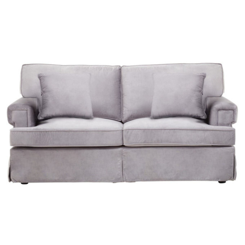 Ralph Two Seat Grey Velvet Sofa – Modern Elegance & Luxurious Comfort | Luxe Living Furniture