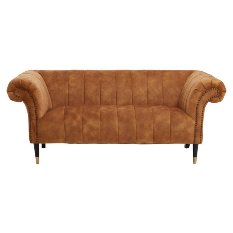 Siena Two Seat Gold Velvet Sofa – Modern Glamour & Luxurious Comfort | Luxe Living Furniture