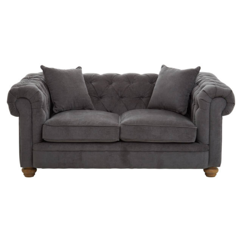 Spencer Two Seat Grey Fabric Sofa – Contemporary Style & Everyday Comfort | Luxe Living Furniture