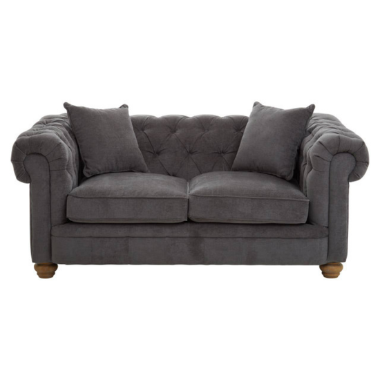 Spencer Two Seat Grey Fabric Sofa – Contemporary Style & Everyday Comfort | Luxe Living Furniture