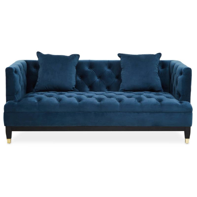 Sefira 2 Seat Navy Fabric Sofa – Contemporary Elegance & Everyday Comfort | Luxe Living Furniture