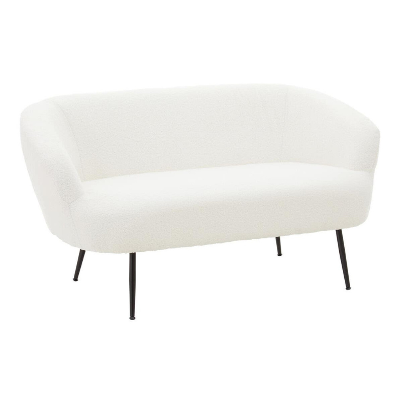 Yazmin Two Seat Sofa with Black Finish Legs – Contemporary Elegance & Everyday Comfort | Luxe Living Furniture