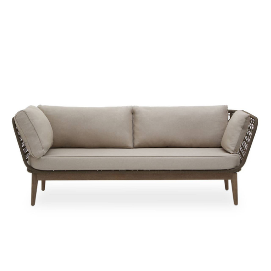 Opus Three Seat Bronze and Charcoal Sofa – Modern Luxury & Stylish Design