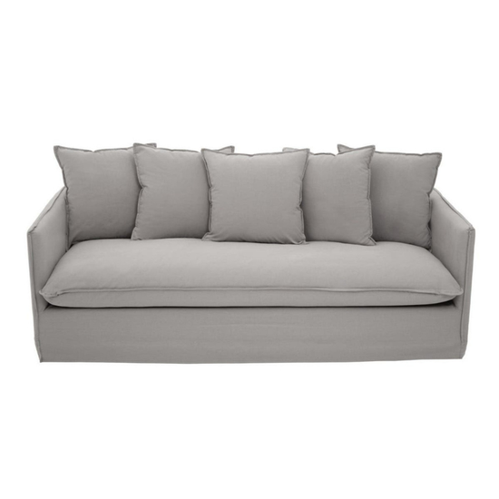 Antibes 3 Seater Grey Sofa – Contemporary Comfort & Elegant Design