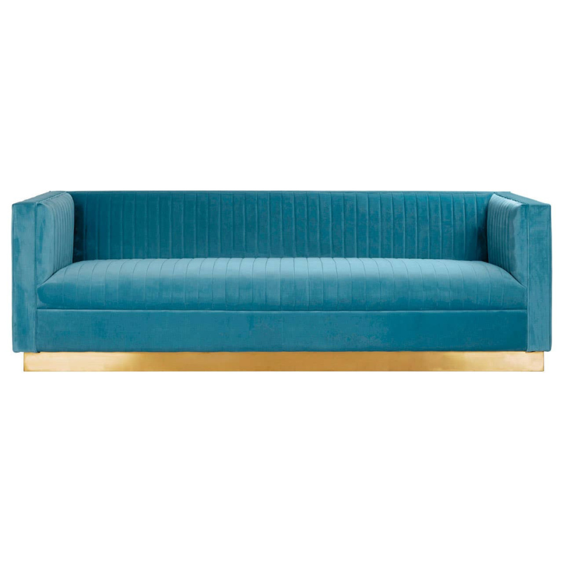 Opal 3 Seat Light Blue Sofa – Contemporary Comfort & Elegant Design