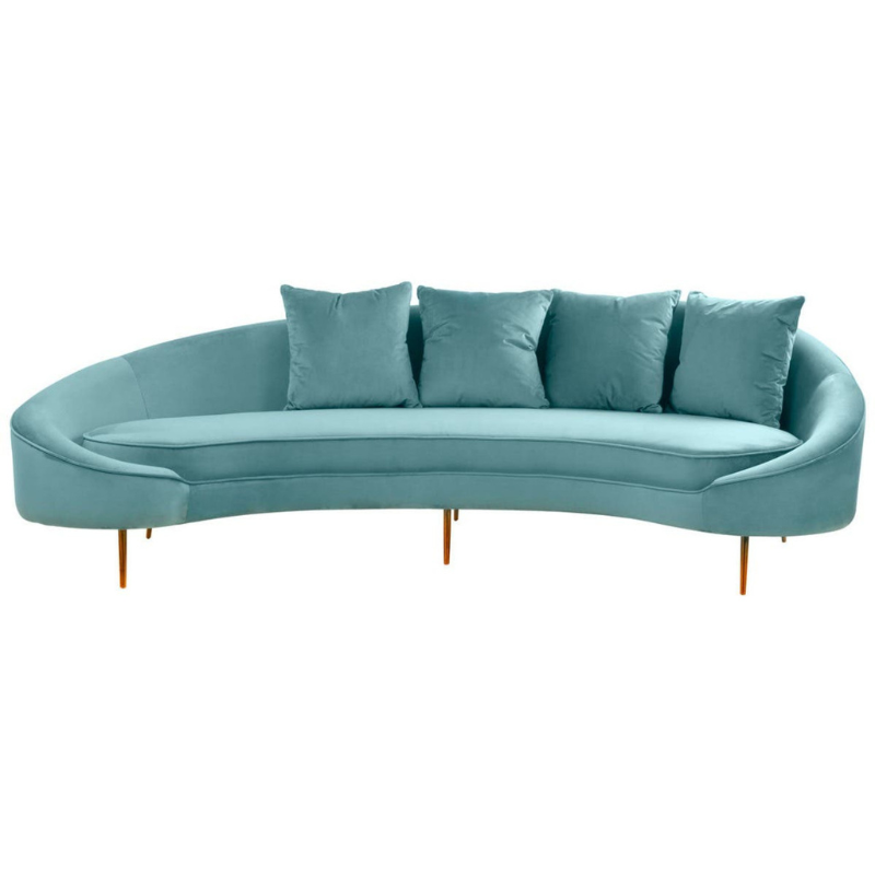 Osdin 4 Seat Light Turquoise Sofa – Modern Luxury & Spacious Comfort