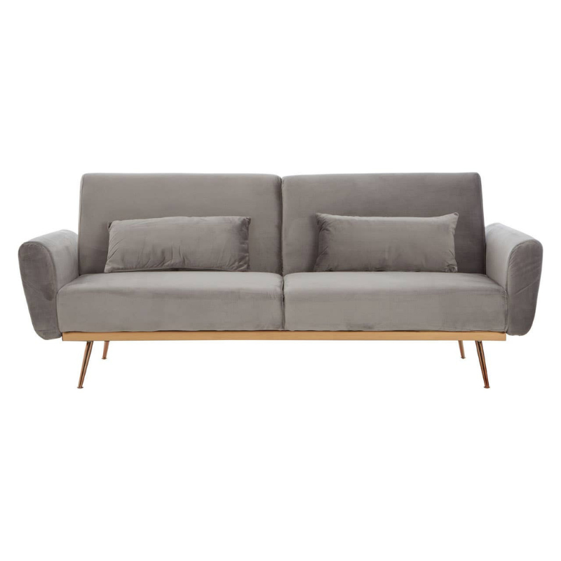Hatton Grey Velvet Sofa Bed – Modern Elegance & Functional Comfort