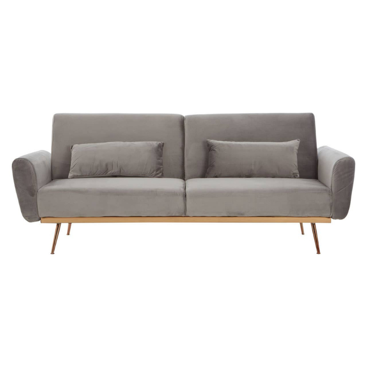 Hatton Grey Velvet Sofa Bed – Modern Elegance & Functional Comfort