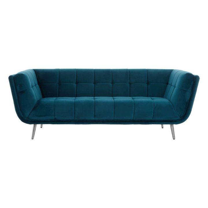 Sabine 3 Seat Green Fabric Sofa – Modern Elegance & Everyday Comfort