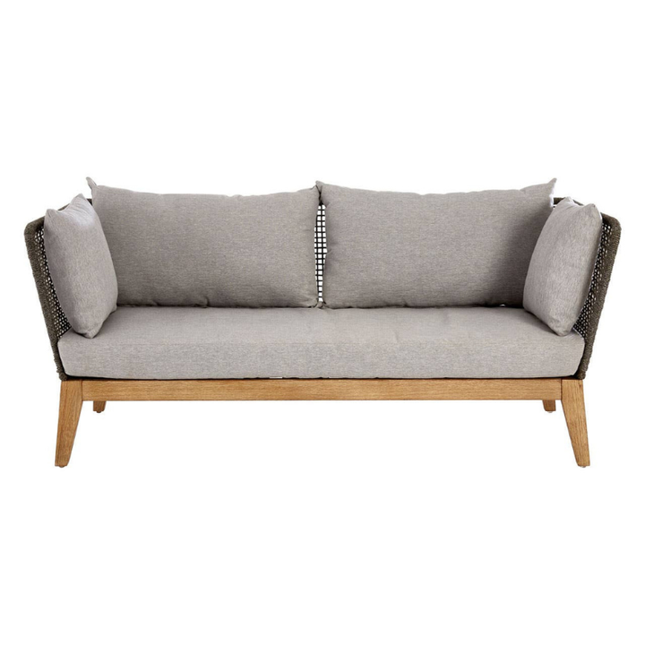 Opus 3 Seat Grey Sofa with Wooden Legs – Contemporary Style & Everyday Comfort