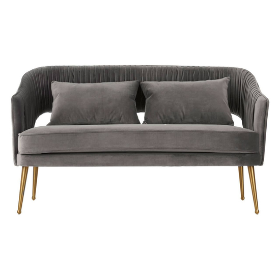 Hendricks Grey Velvet Sofa – Modern Elegance & Plush Comfort