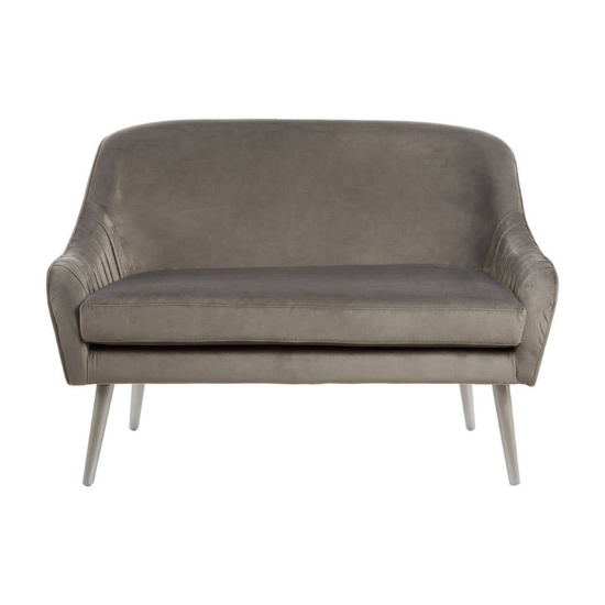 Louxor Grey Velvet Sofa – Modern Elegance & Plush Comfort