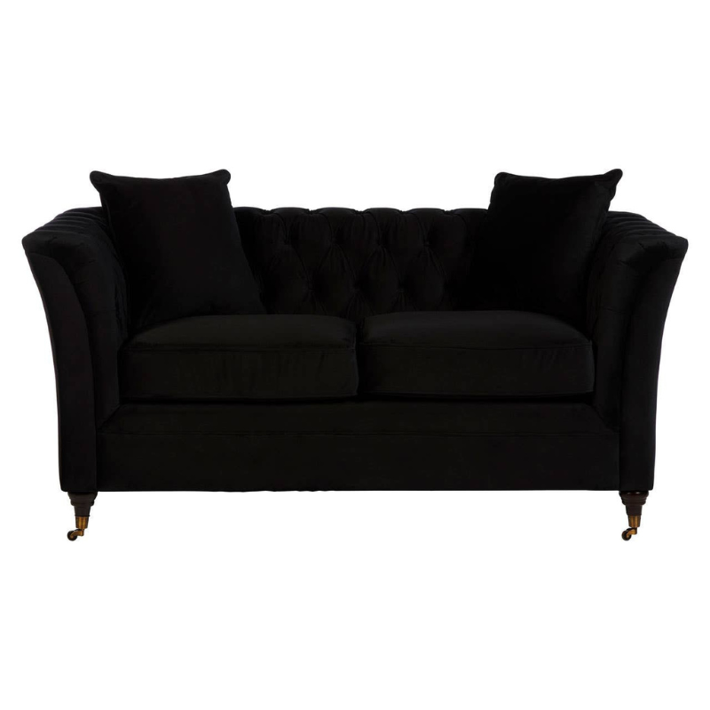 Sabrina 2 Seat Onyx Sofa – Sleek Design & Comfortable Seating