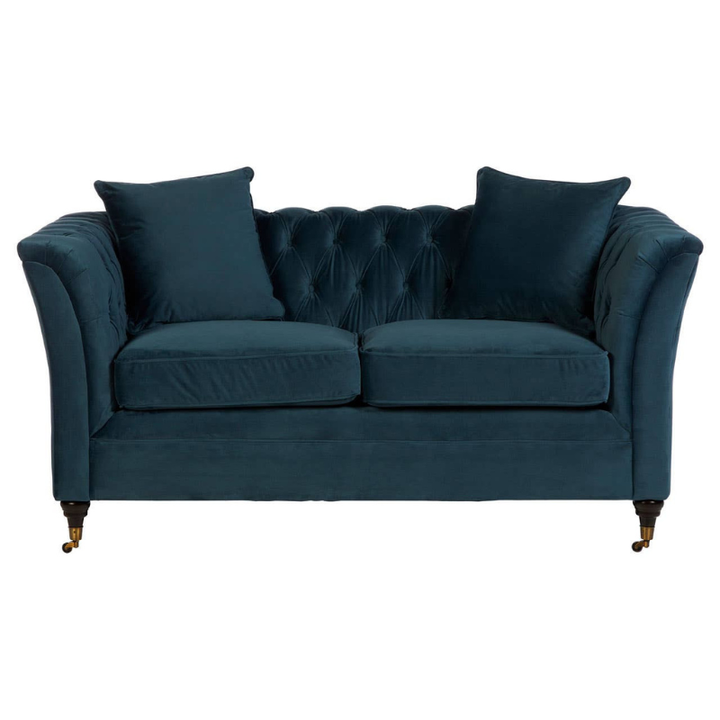 Sabrina 2 Seat Midnight Velvet Sofa – Elegant Design & Plush Comfort