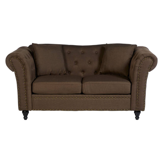 Fable 2 Seat Brown Chesterfield Sofa – Classic Charm & Luxurious Comfort