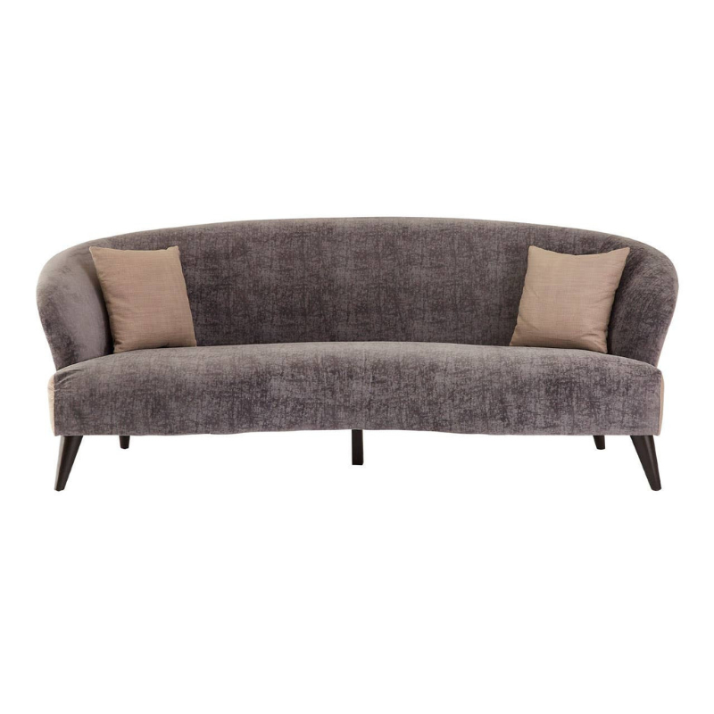 Reine 3 Seat Grey Velvet Sofa – Contemporary Style & Plush Comfort