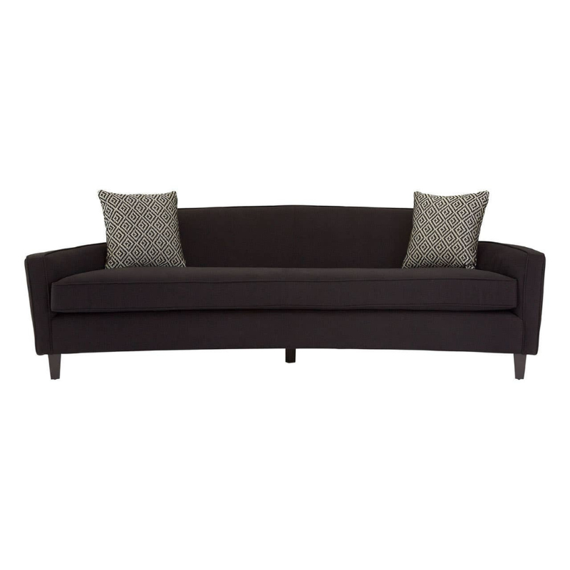 Rania 3 Seat Black Dimity Fabric Sofa – Modern Elegance & Comfortable Seating