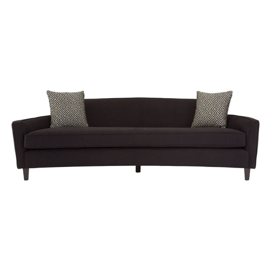 Rania 3 Seat Black Dimity Fabric Sofa – Modern Elegance & Comfortable Seating