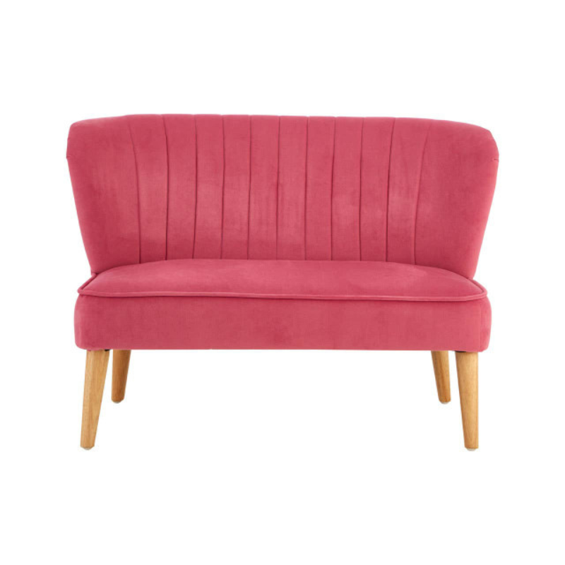 Mia 2 Seat Pink Velvet Kids Sofa – Fun Style & Comfortable Seating