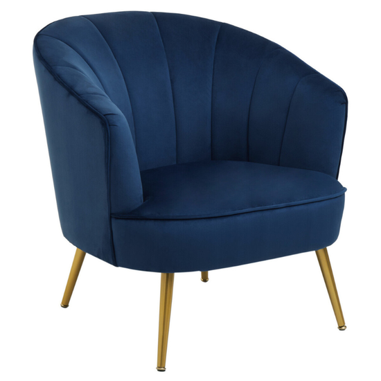 Yolanda Midnight Velvet Chair – Luxe Style in a Deep, Dramatic Finish