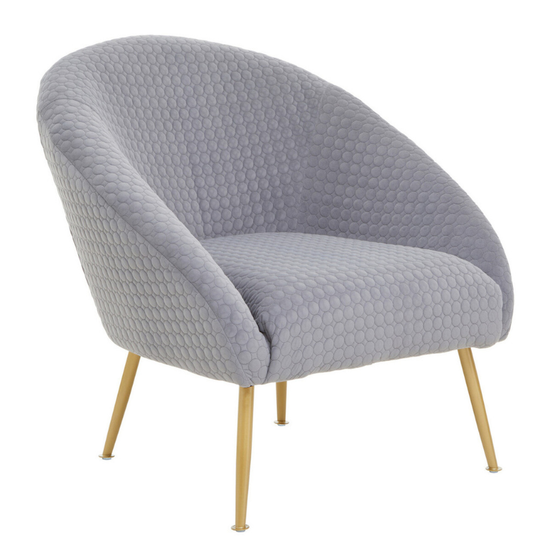 Tania Grey Occasional Chair – Contemporary Comfort with Refined Simplicity