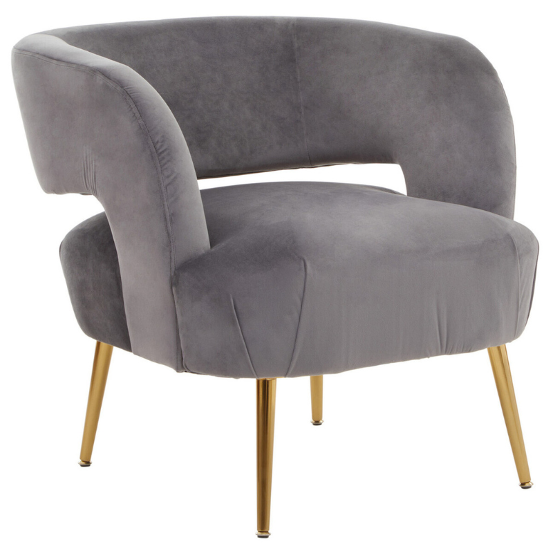 Larissa Grey Chair – Contemporary Comfort with Versatile Style