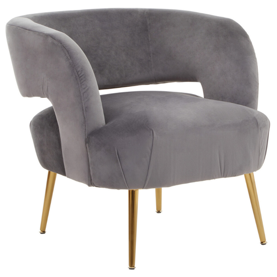 Larissa Grey Chair – Contemporary Comfort with Versatile Style