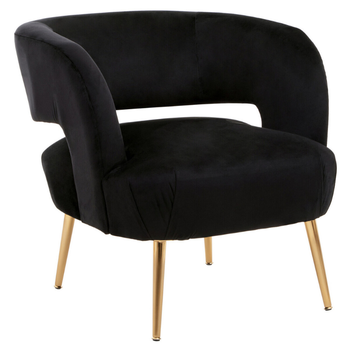 Larissa Black Chair – Sleek Modern Design with Comfortable Seating