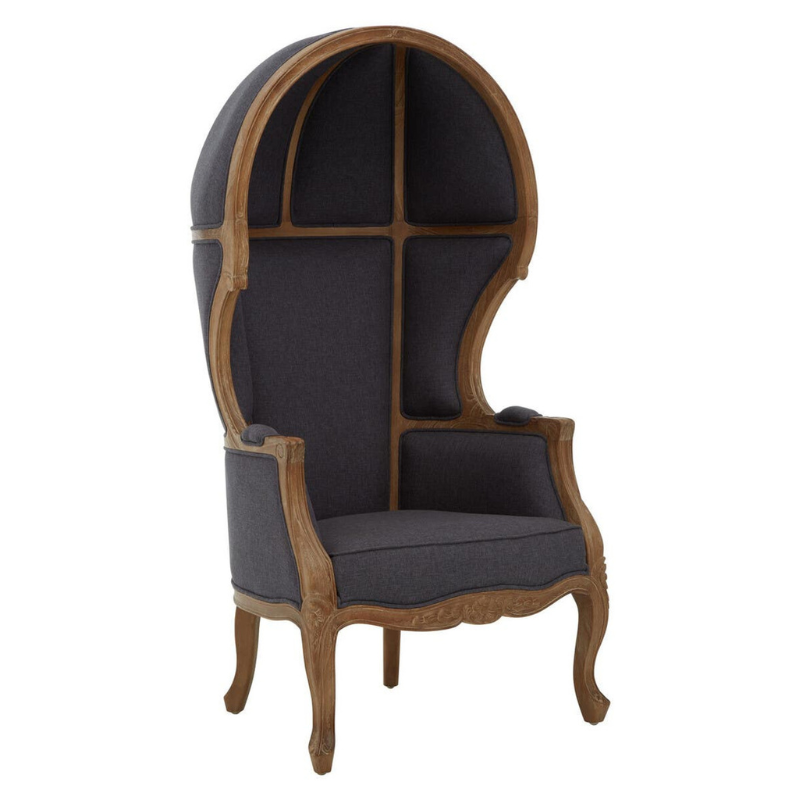 Cabra Graphite Grey Dome Chair – Contemporary Comfort with Sculptural Style