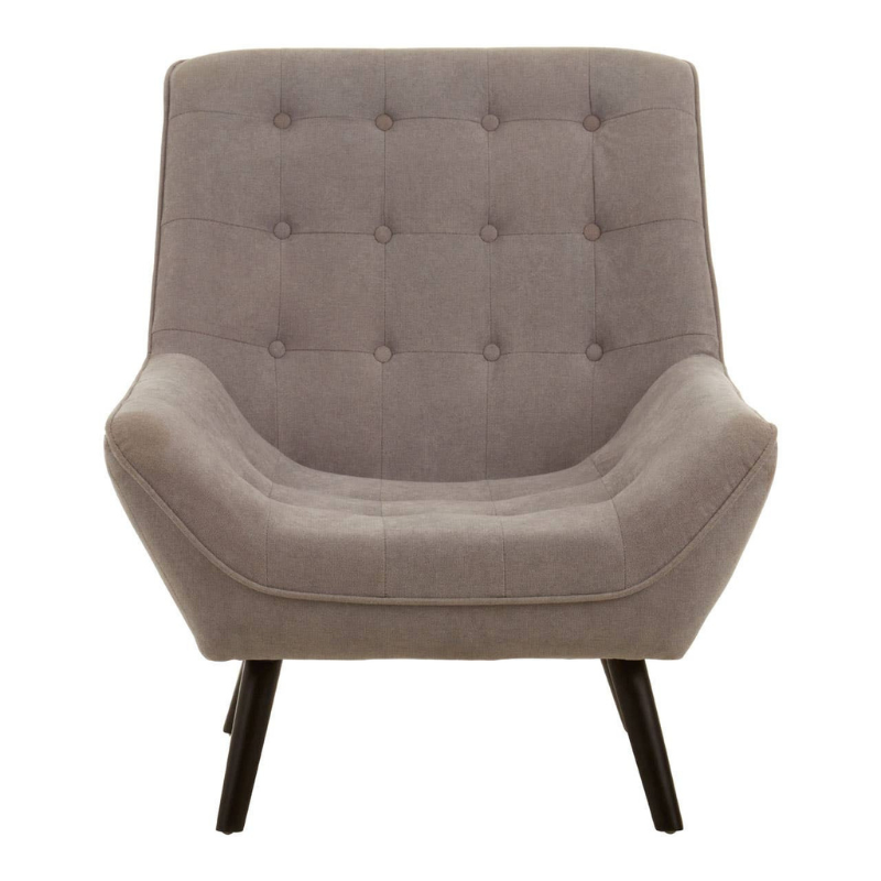 Stockholm Grey Curved Chair – Scandinavian-Inspired Style with Smooth, Modern Comfort