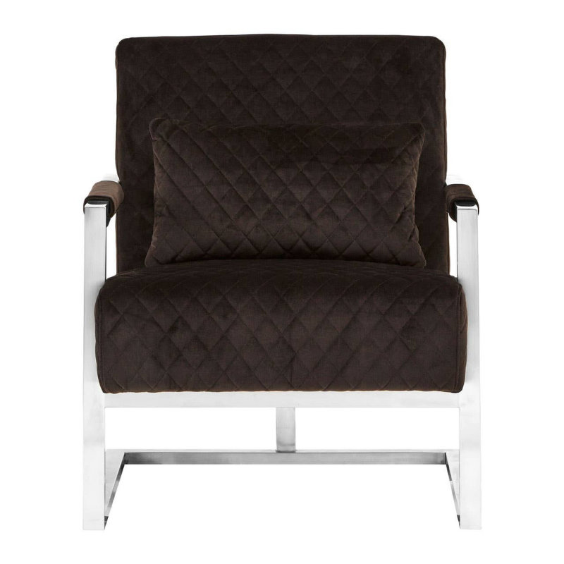 Gatsby Black Fabric Armchair – Timeless Sophistication with Modern Comfort