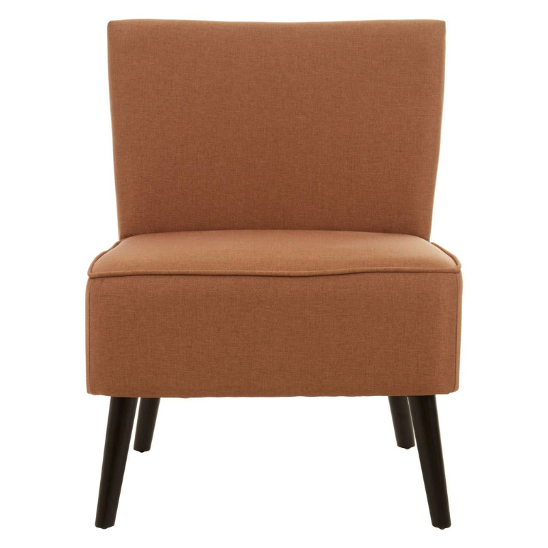 Stockholm Terracotta Fabric Chair – Warm Modern Design with Cozy, Contemporary Comfort