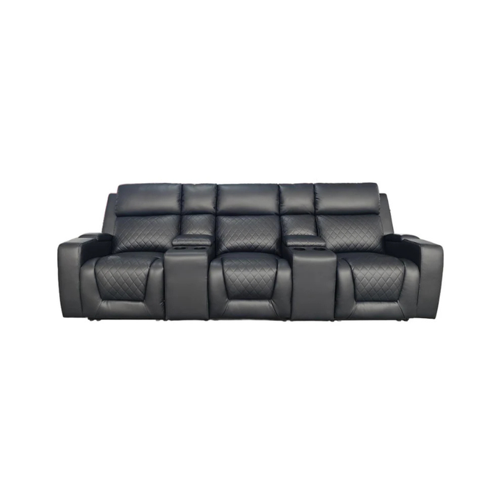 Florence Cinema Sofa Black 3 Seater – Contemporary Comfort with Home Cinema Style