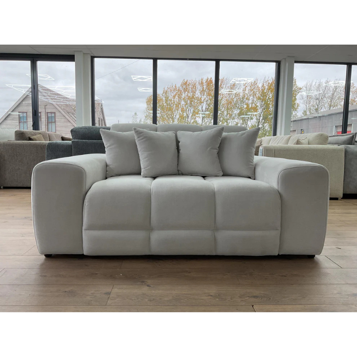 Jacob Sofa Natural 2 Seater – Contemporary Comfort with Warm Neutral Style
