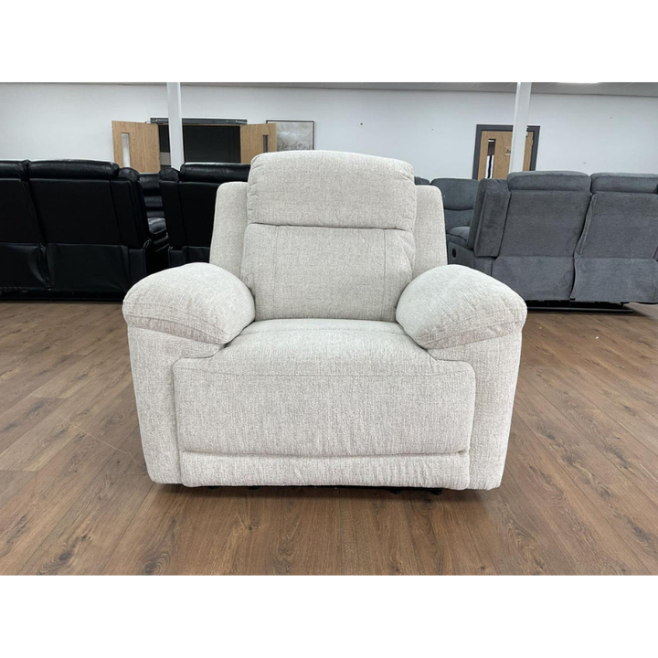 Owen Electric Recliner Beige Armchair – Contemporary Comfort with Soft Neutral Style