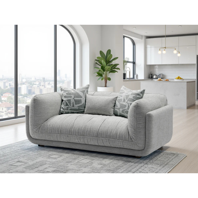 Oxford Sofa Grey 2 Seater – Timeless Comfort with Contemporary Style