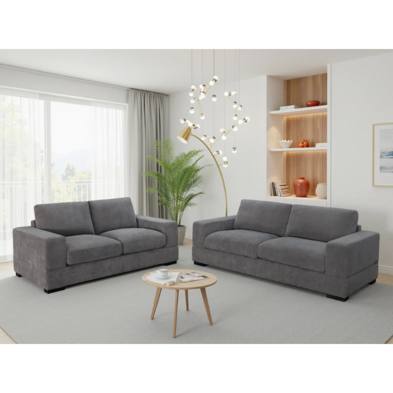 Westminster Sofa Grey 3+2 Set – Timeless Comfort with Contemporary Style