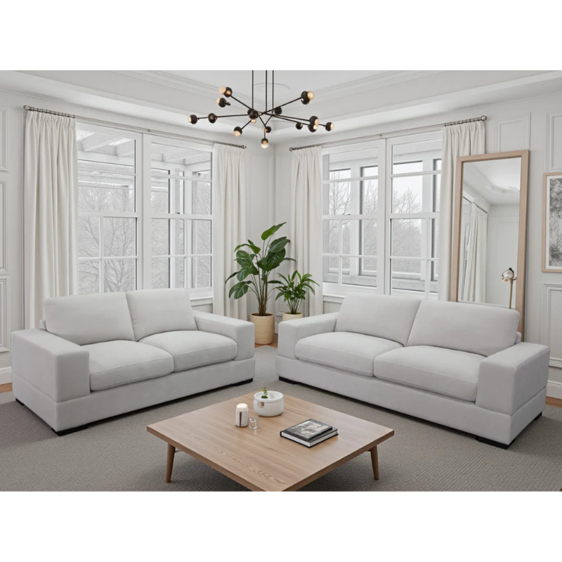 Westminster Sofa Ivory 3+2 Set – Timeless Comfort with Contemporary Style