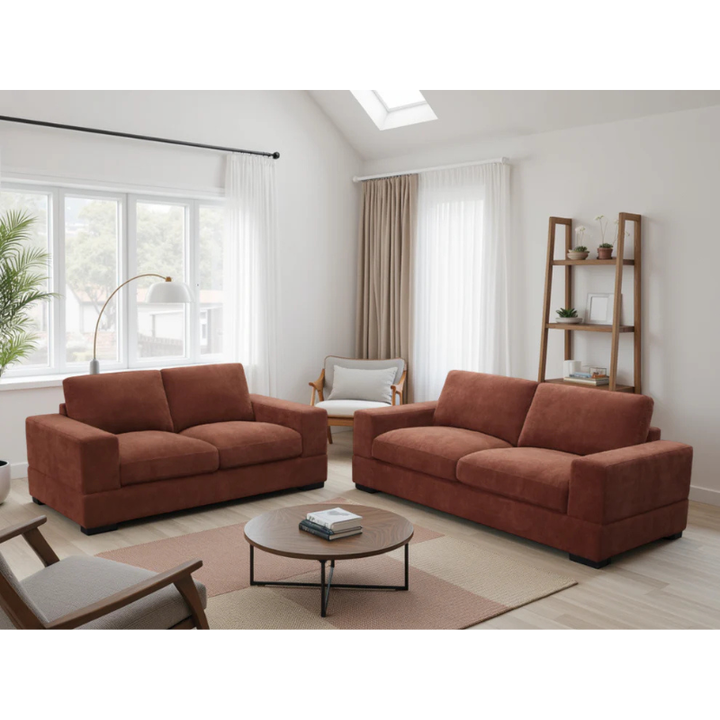 Westminster Sofa Berry Red 3+2 Set – Timeless Comfort with Bold Contemporary Style