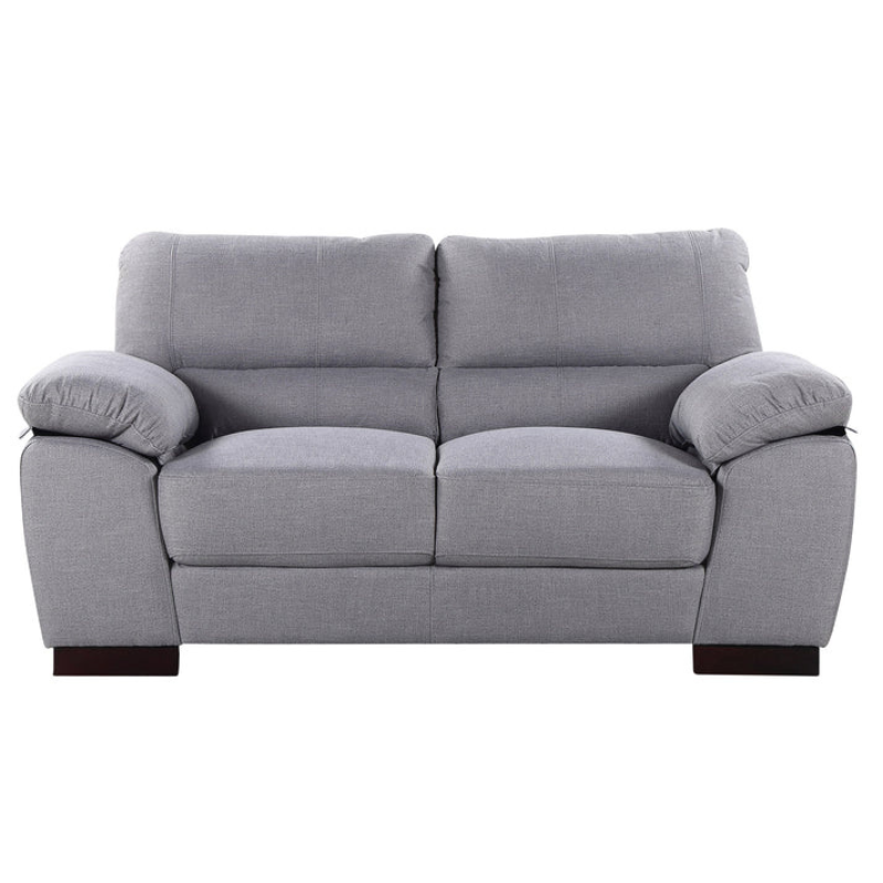 Grey Woven Fabric 2 Seater Sofa – Contemporary Comfort with Refined Style