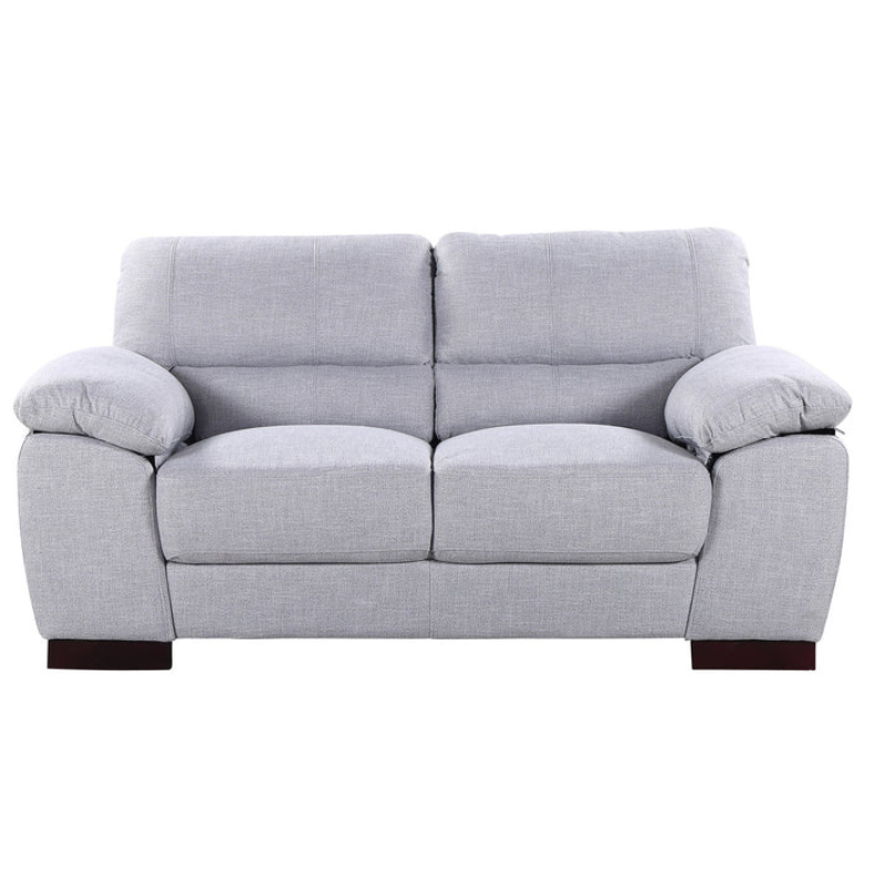Smoke Woven Fabric 2 Seater Sofa – Contemporary Comfort with Refined Style