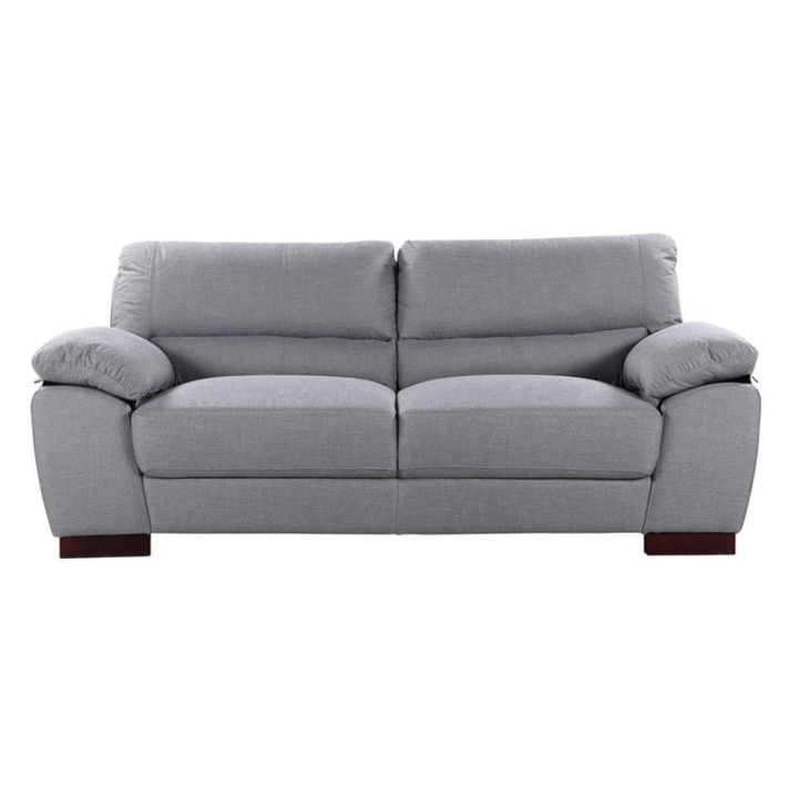Grey Woven Fabric 3 Seater Sofa – Contemporary Comfort with Refined Style