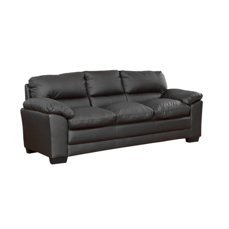 Black Leather 3 Seater Sofa – Timeless Luxury with Contemporary Comfort