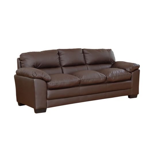 Brown Leather 3 Seater Sofa – Classic Warmth with Contemporary Comfort