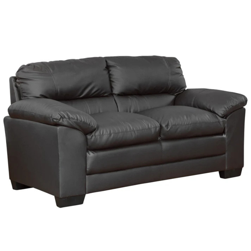 Black Leather 2 Seater Sofa – Timeless Luxury with Contemporary Comfort