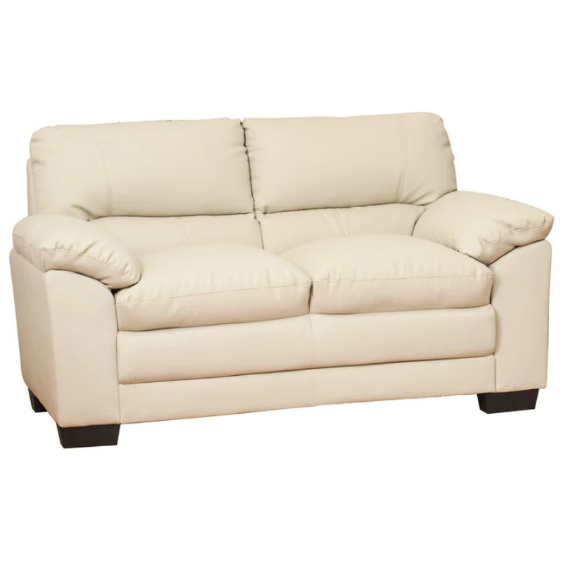 Cream Leather 2 Seater Sofa – Refined Elegance with Everyday Comfort